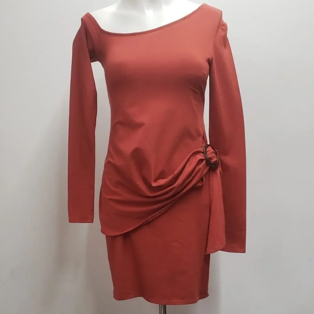 Free People Frankie Dress In Copper Women's XS Night Out Bodycon Party